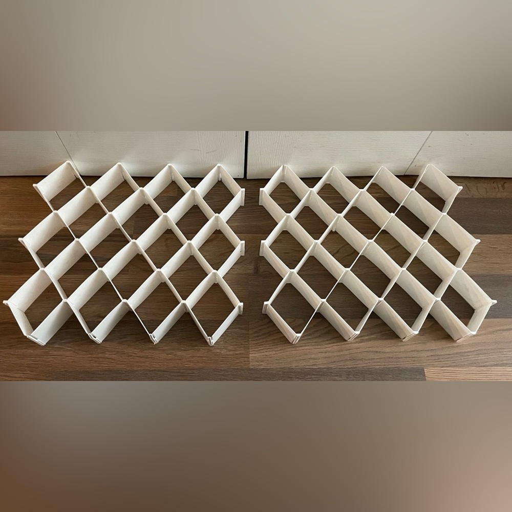 Plastic Honeycomb Drawer Dividers Set of 12 Expandable Closet Dresser Organizer